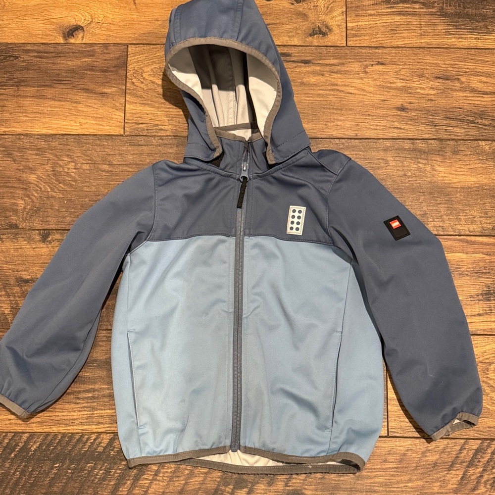 LEGO Size 4T Blue Hooded Rain Jacket - Only Available in Europe to Buy